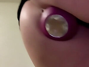 Hot Sissy Ass Pussy close-up Apt Breezeway, Removes Buttplug
