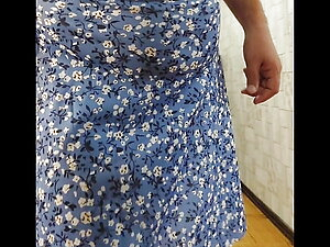 Hot Girly Boy Sissy Alone At Home Dressing On Her New Sexy Dresses