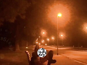 Fucking Myself in a Park with a White Dildo