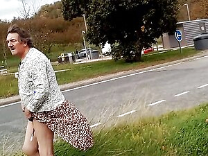 sounding dildo outdoors 1
