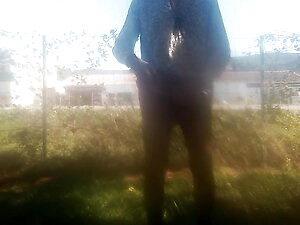 sounding dildo outdoors 7