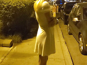 walking naked on the sidewalk