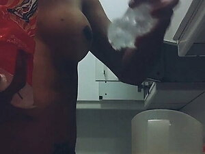 TS Cooking naked