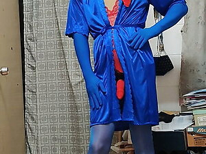 kigurumi doll with blue and red