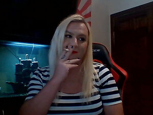 Trans Female Smoking Marlboro Light