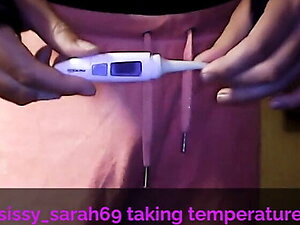 sissy sarah taking temperature