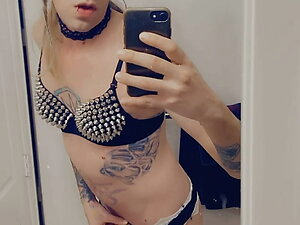 Trans Goddess Fingers Herself