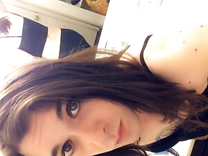Sexy Trans Loves Sucking on her Knees