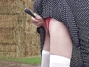 transgender travesti urethral sounding lingerie   outdoor 44